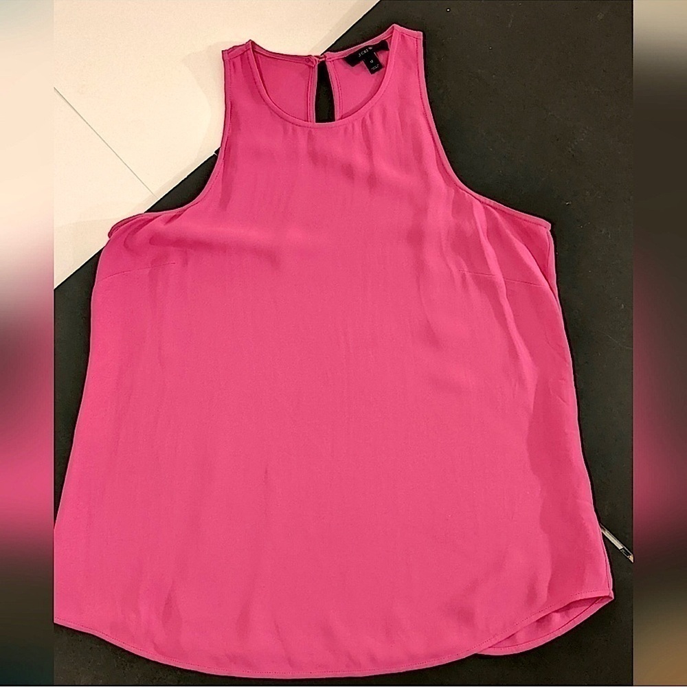 J. CREW hot pink tank top Barbiecore women’s size 2